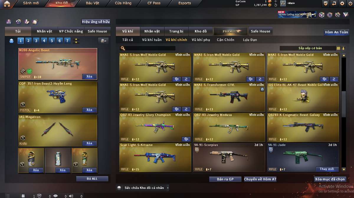 shop acc cf uy tin gia re